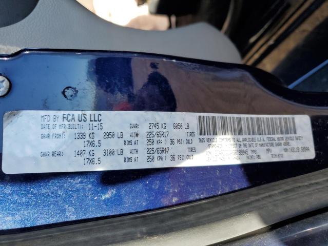 Photo 10 from auction – 2016 DODGE GRAND CARA with VIN 2C4RDGCG0GR195045