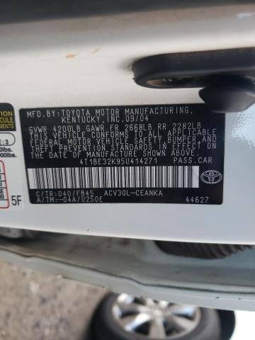 Photo 10 from auction – 2005 TOYOTA CAMRY LE with VIN 4T1BE32K95U414271
