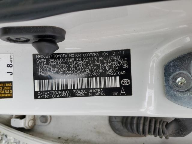 Photo 10 from auction – 2011 TOYOTA PRIUS with VIN JTDKN3DUXB0277489