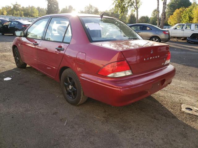 Photo 3 from auction – 2003 MITSUBISHI LANCER ES with VIN JA3AJ26E73U110491
