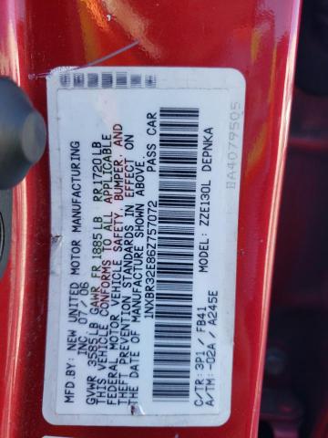 Photo 10 from auction – 2006 TOYOTA COROLLA CE with VIN 1NXBR32E86Z757072