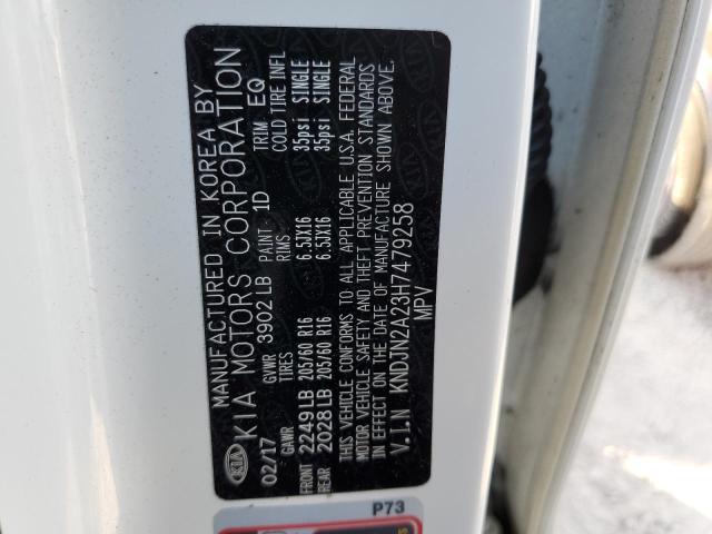 Photo 10 from auction – 2017 KIA SOUL with VIN KNDJN2A23H7479258