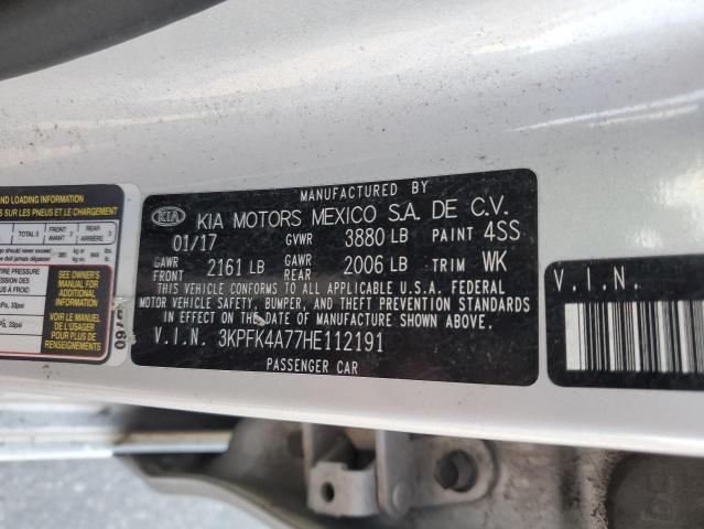 Photo 10 from auction – 2017 KIA FORTE LX with VIN 3KPFK4A77HE112191