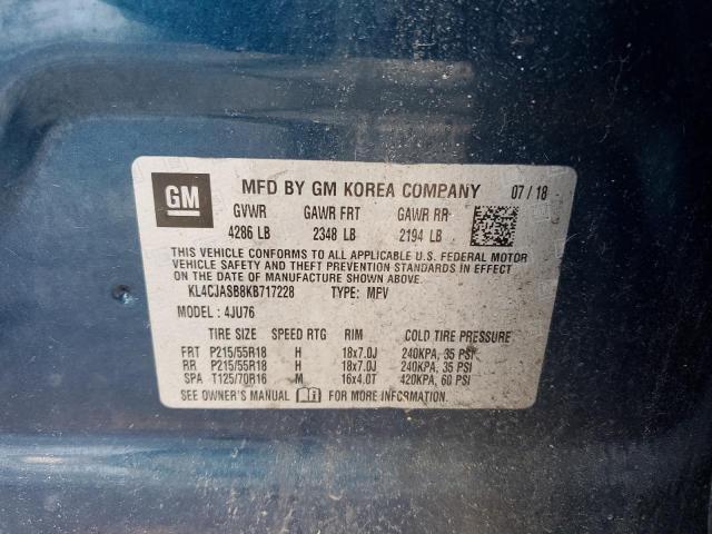 Photo 10 from auction – 2019 BUICK ENCORE PRE with VIN KL4CJASB8KB717228