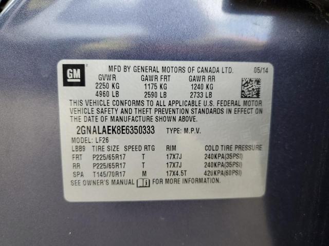 Photo 10 from auction – 2014 CHEVROLET EQUINOX LS with VIN 2GNALAEK8E6350333