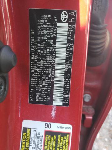 Photo 10 from auction – 2019 TOYOTA COROLLA L with VIN 5YFBURHE0KP947288