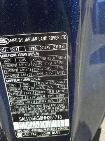Photo 10 from auction – 2017 LAND ROVER RANGE ROVE with VIN SALVD5BG8HH251713