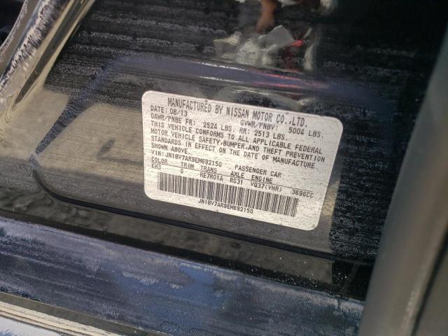 Photo 10 from auction – 2014 INFINITI Q50 BASE with VIN JN1BV7AR9EM692150
