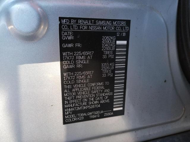 Photo 10 from auction – 2019 NISSAN ROGUE S with VIN KNMAT2MT3KP528704