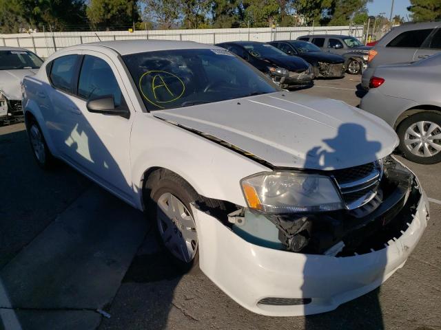 DODGE AVENGER SE 2012 with VIN 1C3CDZAB4CN215124 - Photo from auction