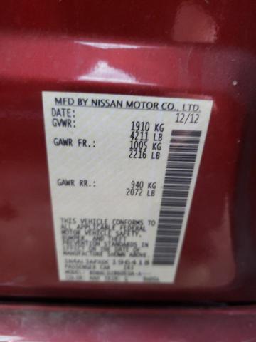 Photo 10 from auction – 2013 NISSAN ALTIMA 2.5 with VIN 1N4AL3APXDC196418