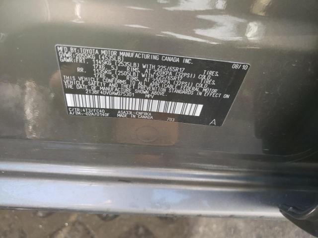 Photo 10 from auction – 2010 TOYOTA RAV4 with VIN 2T3BF4DV0AW075301