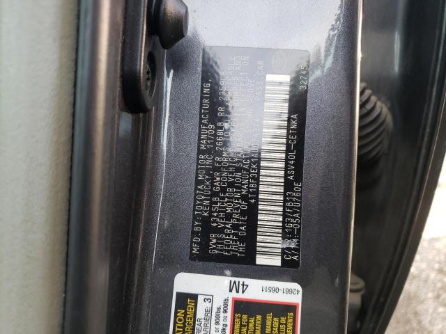 Photo 10 from auction – 2010 TOYOTA CAMRY BASE with VIN 4T1BF3EK1AU074374