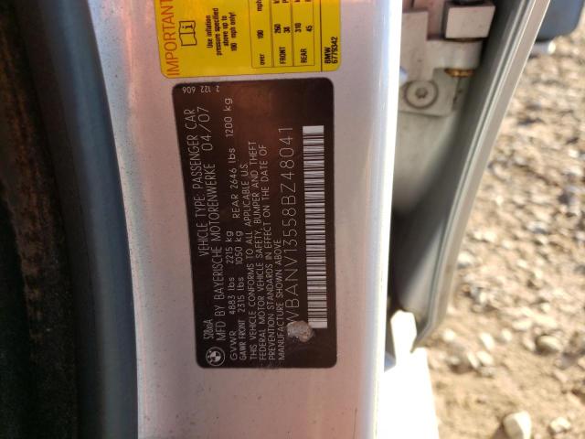 Photo 10 from auction – 2008 BMW 528 XI with VIN WBANV13558BZ48041