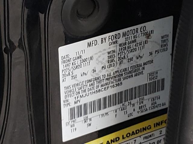 Photo 10 from auction – 2012 FORD EXPEDITION with VIN 1FMJU1H58CEF16365
