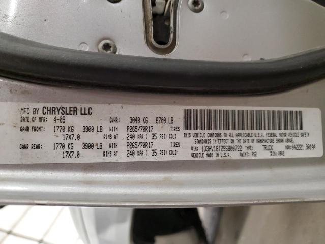 Photo 10 from auction – 2009 DODGE RAM 1500 with VIN 1D3HV18T29S800722