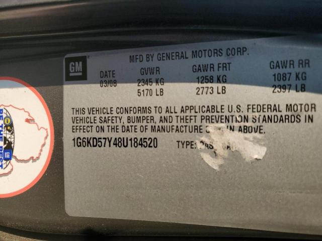 Photo 10 from auction – 2008 CADILLAC DTS with VIN 1G6KD57Y48U184520