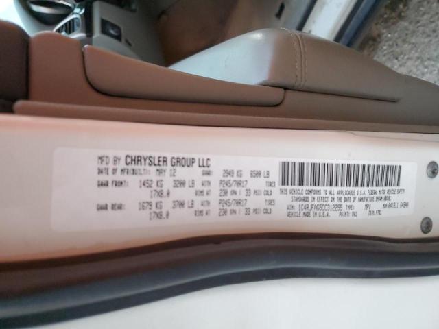 Photo 10 from auction – 2012 JEEP GRAND CHER with VIN 1C4RJFAG5CC312255