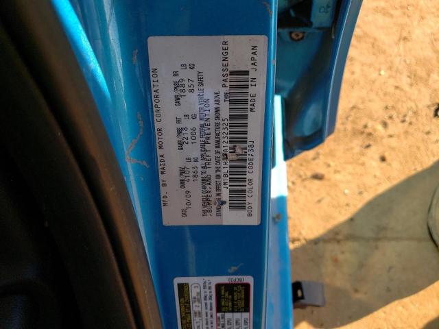Photo 10 from auction – 2010 MAZDA 3 S with VIN JM1BL1H50A1232325