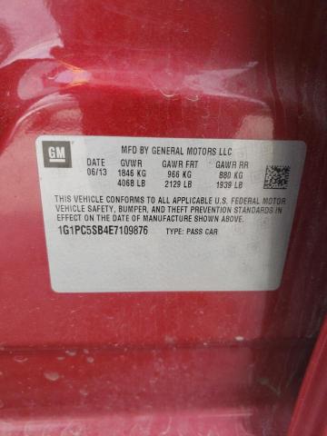 Photo 10 from auction – 2014 CHEVROLET CRUZE LT with VIN 1G1PC5SB4E7109876