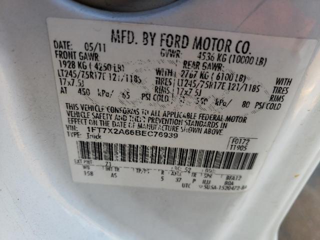 Photo 10 from auction – 2011 FORD F250 SUPER with VIN 1FT7X2A66BEC76939