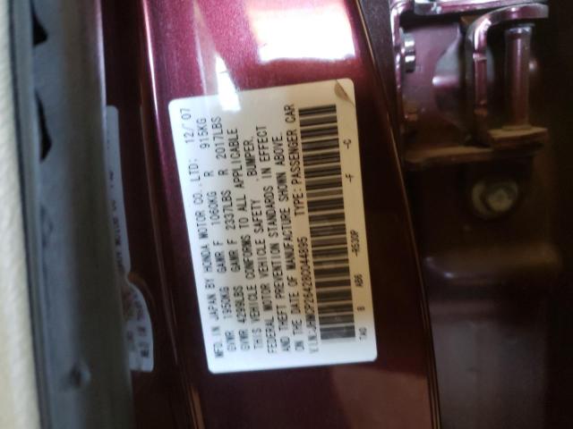 Photo 10 from auction – 2008 HONDA ACCORD LXP with VIN JHMCP26428C044895