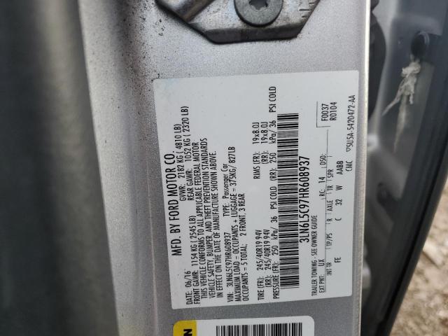 Photo 10 from auction – 2017 LINCOLN MKZ SELECT with VIN 3LN6L5C97HR608937