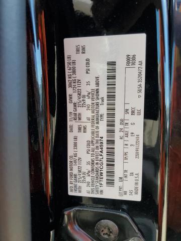 Photo 10 from auction – 2020 FORD F150 SUPER with VIN 1FTEW1CG7LFA45974