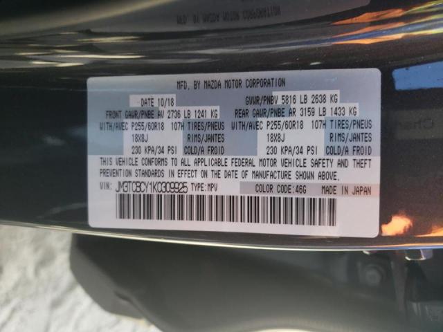 Photo 10 from auction – 2019 MAZDA CX-9 TOURI with VIN JM3TCBCY1K0309925