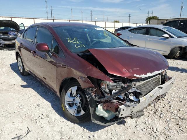 HONDA CIVIC LX 2013 with VIN 2HGFB2F54DH511927 - Photo from auction