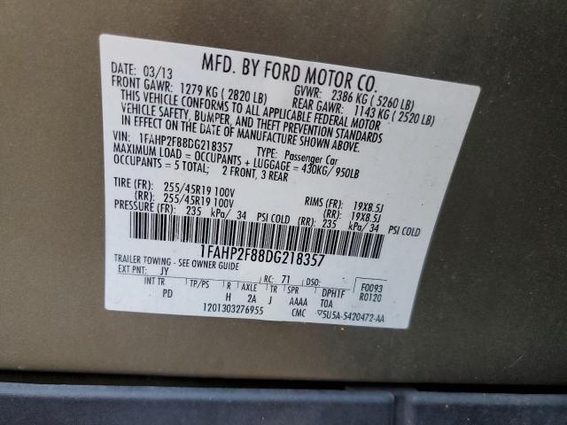 Photo 10 from auction – 2013 FORD TAURUS LIM with VIN 1FAHP2F88DG218357