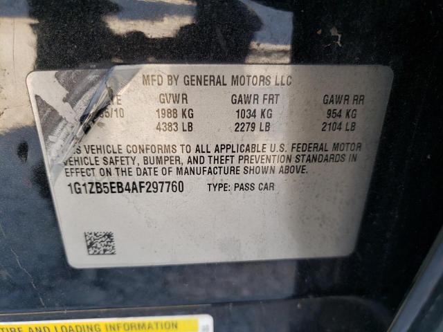 Photo 10 from auction – 2010 CHEVROLET MALIBU LS with VIN 1G1ZB5EB4AF297760
