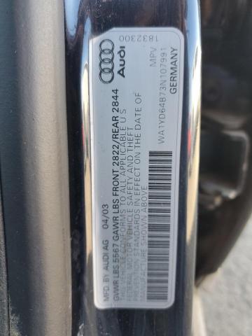 Foto 10 de la subasta – 2003 AUDI ALLROAD con VIN WA1YD64B73N107991