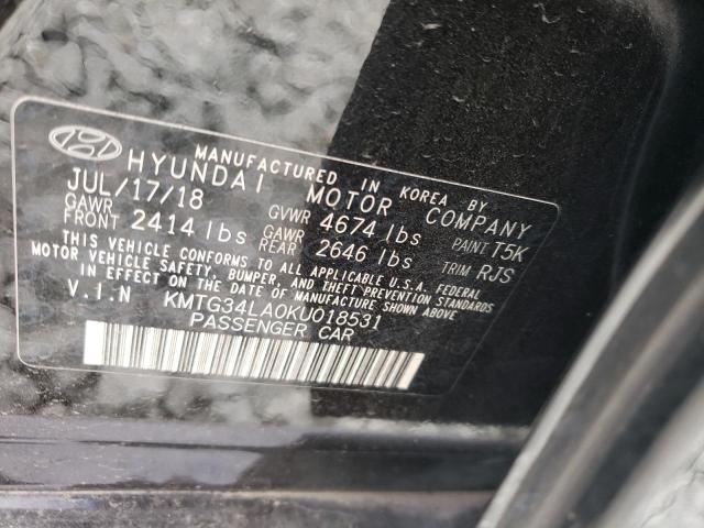 Photo 10 from auction – 2019 GENESIS G70 ELITE with VIN KMTG34LA0KU018531