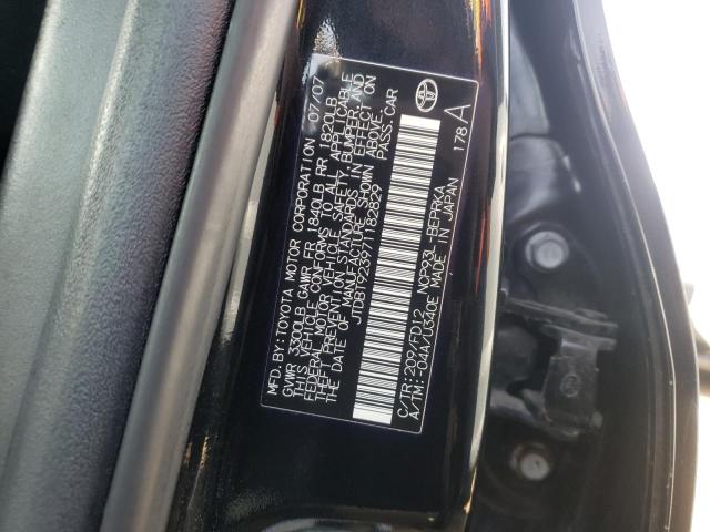 Photo 10 from auction – 2007 TOYOTA YARIS with VIN JTDBT923971182829