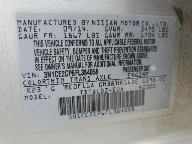 Photo 10 from auction – 2015 NISSAN VERSA NOTE with VIN 3N1CE2CP6FL384058