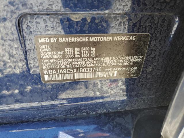 Photo 10 from auction – 2018 BMW 530E with VIN WBAJA9C5XJB033796