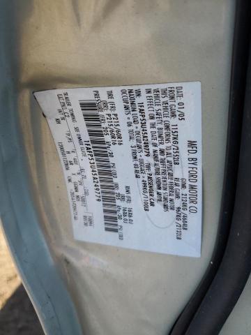 Photo 10 from auction – 2005 FORD TAURUS SE with VIN 1FAFP53U45A249779