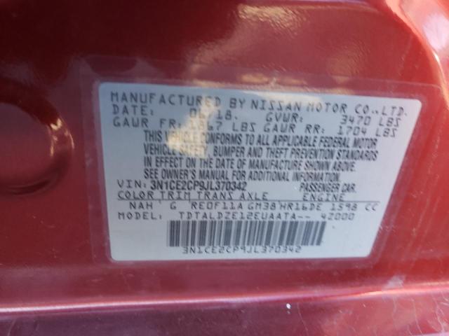 Photo 10 from auction – 2018 NISSAN VERSA NOTE with VIN 3N1CE2CP9JL370342