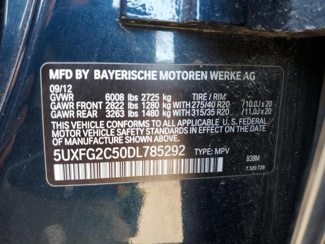 Photo 10 from auction – 2013 BMW X6 XDRIVE3 with VIN 5UXFG2C50DL785292