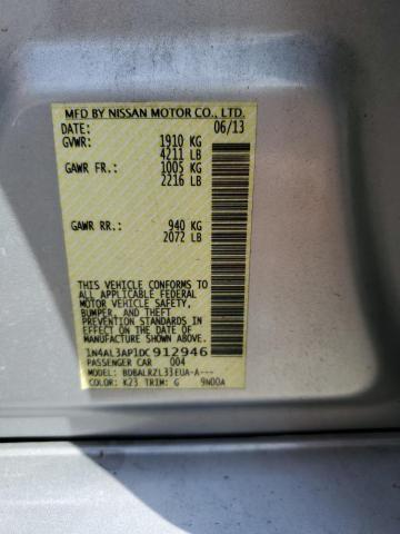 Photo 10 from auction – 2013 NISSAN ALTIMA 2.5 with VIN 1N4AL3AP1DC912946