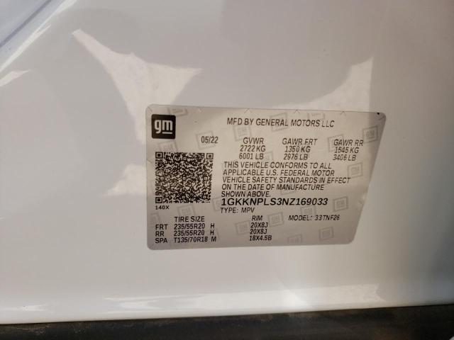Photo 10 from auction – 2022 GMC ACADIA DEN with VIN 1GKKNPLS3NZ169033