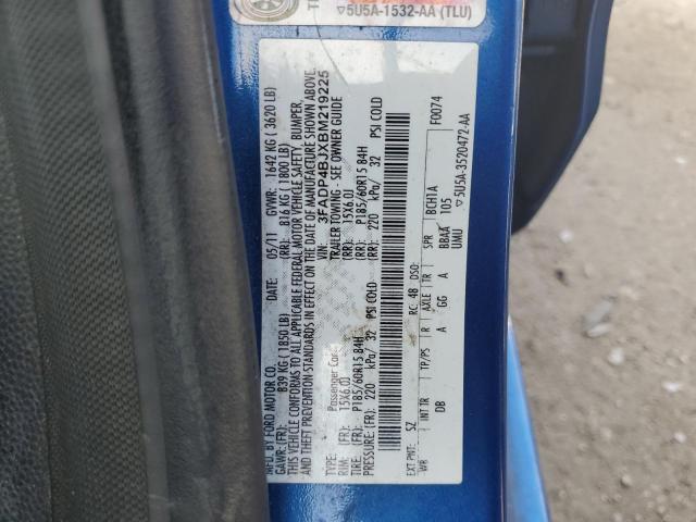Photo 10 from auction – 2011 FORD FIESTA SE with VIN 3FADP4BJXBM219225