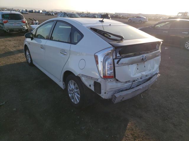 Photo 3 from auction – 2014 TOYOTA PRIUS PLUG with VIN JTDKN3DP8E3057300