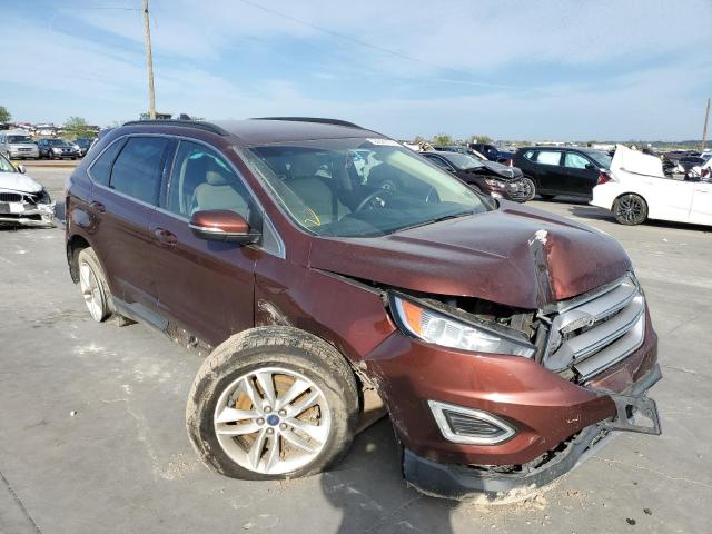 FORD EDGE SEL 2015 with VIN 2FMTK4J97FBB66563 - Photo from auction