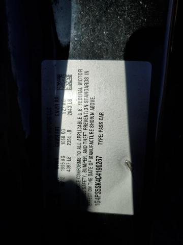 Photo 10 from auction – 2012 BUICK VERANO with VIN 1G4PS5SK4C4190267