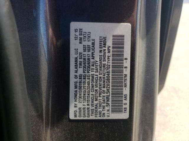 Photo 10 from auction – 2016 HONDA ODYSSEY LX with VIN 5FNRL5H2XGB048702