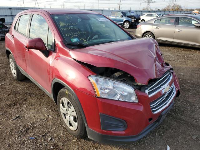 CHEVROLET TRAX LS 2015 with VIN KL7CJKSB2FB180791 - Photo from auction