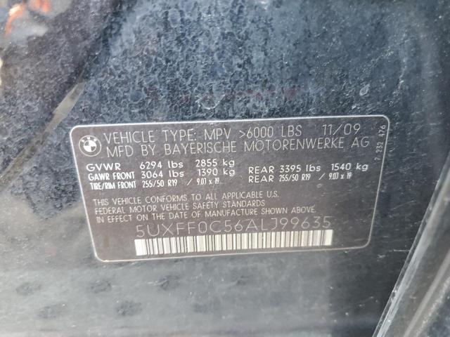 Photo 10 from auction – 2010 BMW X5 XDRIVE3 with VIN 5UXFF0C56ALJ99635