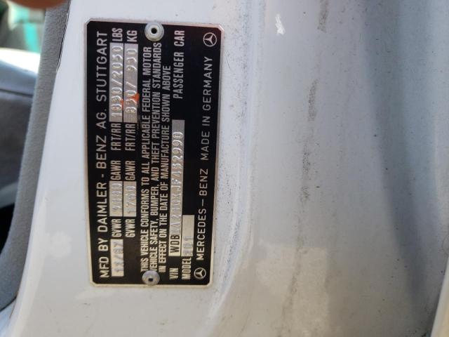 Photo 10 from auction – 1988 MERCEDES-BENZ 190 E 2.3 with VIN WDBDA28DXJF452990